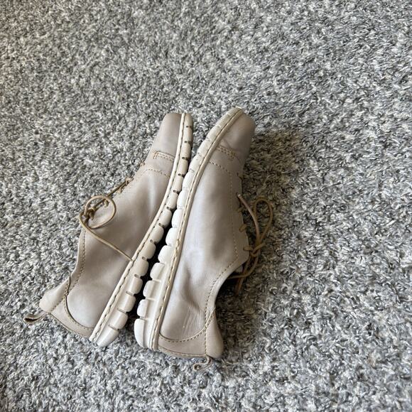 Born Women Naja Oxford Shoe Size 8 Taupe Brown Leather Comfort Sneakers Walking - Picture 9 of 10